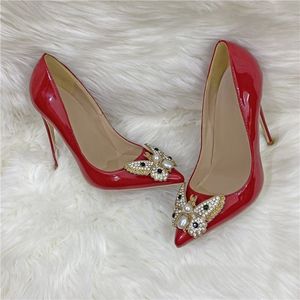 Pumps de luxe de haute qualité pour femmes, chaussures en cristal, sexy, jolies, talons hauts - Product Image 5