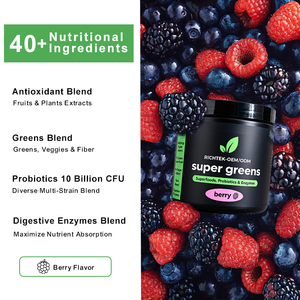 Marque privée Multivitamines <span class=keywords><strong>Aliments</strong></span> Entiers Mélange Super Vert Mélange en Vrac Mélange Complet Vitamine Minérale Super Verts Poudre - Product Image 3