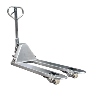 Transpaleta manual hidráulica de acero inoxidable de 2000/2500/3000Kg de capacidad, carretillas elevadoras manuales, carros y carritos de mano, producto - Product Image 3