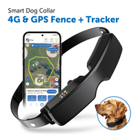 Collier de suivi GPS 4G sans fil pour chien, étanche, avec positionnement multi-satellites, zone virtuelle sécurisée/interdite et entraînement progressif