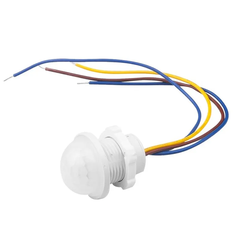 Tiempo de retardo ajustable interruptor de 110V-265V infrarrojos IR DC 5V-24V PIR Detector de infrarrojos interruptor Sensor de movimiento