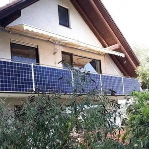 Système de montage solaire pour balcon en aluminium, surface anodisée pour panneaux photovoltaïques - Product Image 3