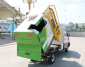 ไฟฟ้า Self-Loading ไฮดรอลิก Tipping รถบรรทุกขยะถังขยะอัตโนมัติ <span class=keywords><strong>dumping</strong></span> เครื่อง/รถบรรทุกรีไซเคิล