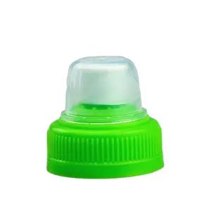 manufacturer 38mm Food grade hot sale PP yellow OEM drinking cap pull and push cap with child resistant safety ring
