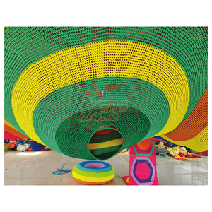 Tổ ong cầu vồng leo Net sân chơi trong nhà Thiết bị móc dây Net cho sân chơi ngoài trời trong nhà Crochet sân chơi - Product Image 4