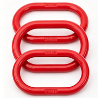 Anneau en alliage G80 plaqué zinc pour systèmes de levage par chaîne - Compatible avec les élingues de type européen et américain - Utilisation industrielle