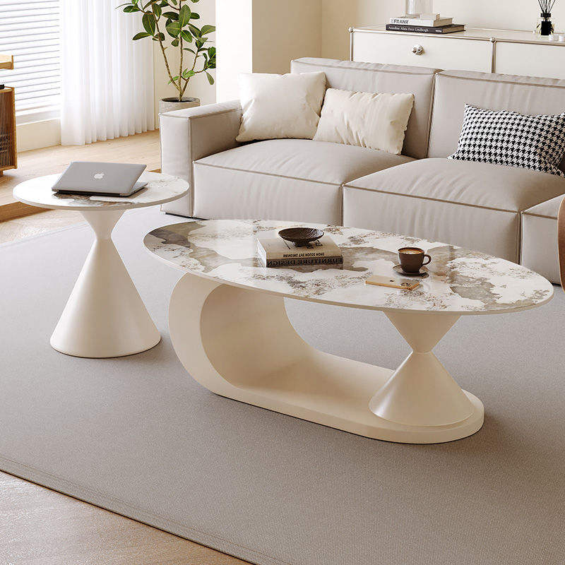 Base conique blanc laiteux [Pandora Slab]