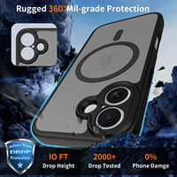 Coque de téléphone magnétique effet seconde peau avec découpe de précision et protection argentée pour iPhone 18 Pro Max, compatible iPhone 17/17 Pro/17 Pro Max, résistante aux chutes et aux chocs pour l'objectif