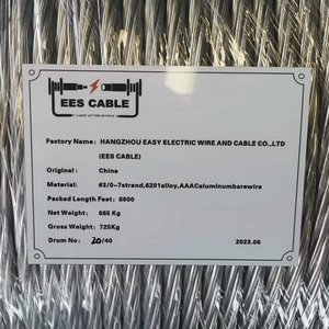 Câble BS EN Standard <span class=keywords><strong>Earwig</strong></span> 78,6 mm² 7/3,78, conducteur tout aluminium AAC, produit industriel extérieur très demandé - Product Image 2