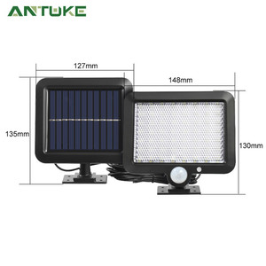 Antuke <b>Solar</b> Led <b>Street</b> <b>Light</b> 127x135mm Outdoor Wall <b>Light</b> With Motion Sensor For Garage Courtyard Lighting - Product Image 1