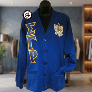 Sigma-cárdigans acrílicos bordados para mujer, cárdigans de estilo personalizado con bordado de Soror, SGRho, gama Rho - Product Image 2