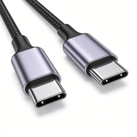 Cable de Carga USB C de 1, 2 y 3 Metros, 240W 5A, Cable Tipo C de Carga Rápida, Cable de Datos USB-C a USB-C con Trenzado de Nailon Personalizado de Fábrica