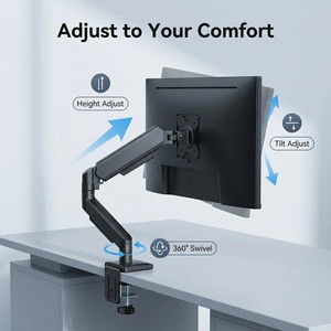 Soporte <span class=keywords><strong>de</strong></span> Monitor Negro con Diseño Ergonómico, Soporte para Monitor <span class=keywords><strong>de</strong></span> Computadora, Soporte <span class=keywords><strong>de</strong></span> Altura Ajustable - Product Image 6