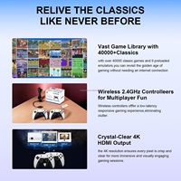 Console de jeu rétro classique JSGAMING M15, prend en charge plus de 20 000 jeux, sortie vidéo HD 4K, station de jeu avec plus de 20 émulateurs
