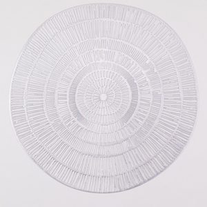 2026 New Round Gold <strong>Red</strong> PVC <strong>Placemats</strong> for Restaurant Decoration - Product Image 2