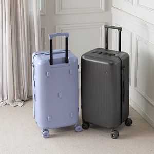 Carrito de equipaje de 24 pulgadas con 4 ruedas giratorias y cierre de cremallera resistente para viajes de ocio - Product Image 2