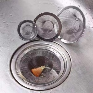 Filtro de desagüe para fregadero de acero inoxidable con forma de sombrero, malla antienredos para cocina y baño - Product Image 2