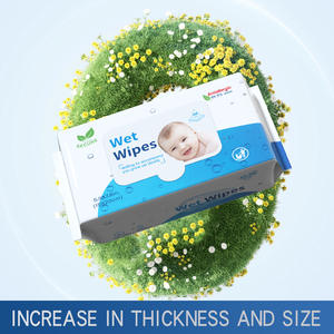 ผ้าเช็ดทำความสะอาดแบบเปียก 15x20 ซม. 80 ชิ้น ทำความสะอาดอย่างอ่อนโยนสำหรับมือและปากของทารก - Product Image 2