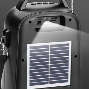 Enceinte Bluetooth portable YG-A20 avec basses stéréo sans fil, charge solaire, <span class=keywords><strong>radio</strong></span> FM, caisson de basses créatif, musique active, enceinte Bluetooth - Product Image 6