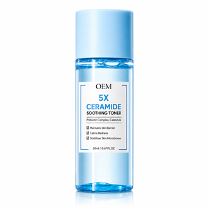 Tonique Apaisant au Céramide et Peptides de Cuivre Marque Blanche 20ml – Tonique Visage Hydratant Bleu pour Soutenir la Barrière Cutanée – Soin Quotidien pour Peaux Sensibles - Product Image 1