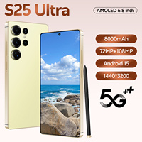 Smartphone S25 Ultra 5G Layar AMOLED RAM 16GB ROM 1TB Kamera AI 108MP Baterai 8800mAh Pengisian Daya 65W