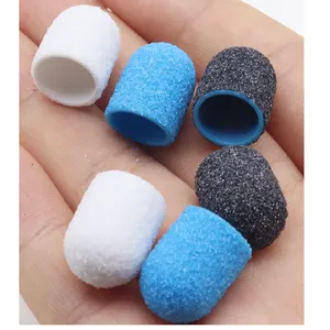 Une unité de capuchons de ponçage pour ongles en acier inoxydable de 2,35 mm, embouts de ponceuse à ongles double face et dissolvant de callosités pour manucure/pédicure - Product Image 2