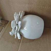 Mini vase en céramique blanc nordique en relief Rose décoration de la maison pour Arrangement de fleurs séchées diffuseur de parfum d'huile encens
