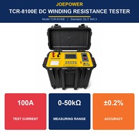 Testeur de résistance numérique CC 10A-100A, ohmmètre de résistance des enroulements de transformateur, micro-ohmmètre 0.1 avec écran tactile couleur