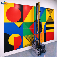 Printer Mural Dinding LINCJET 2 in 1 Printer UV Dinding & Lantai untuk Dekorasi Kantor & Restoran
