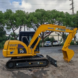 รถขุดโคมัตสึ PC70-8 มือสอง สภาพดี ชั่วโมงการทำงานต่ำ เครื่องจักรขุดดินขนาดเล็ก พร้อมใช้งาน มีสินค้าในสต็อก - Product Image 6