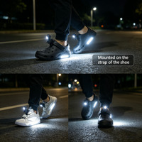 1 Paire de Lampes de Chaussures Portables, Lumières de Nuit pour Pantoufles, Éclairage Extérieur Étanche en Alliage d'Aluminium, Pantoufles Lumineuses LED