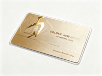 Carte de membre VIP d'hôtel personnalisée en PVC OEM, impression UV NFC, estampage à chaud, carte de fidélité de luxe, carte de contrôle d'accès intelligente pour les complexes hôteliers
