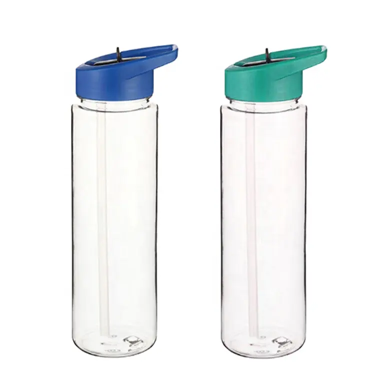 Jiakexin מכירה לוהטת מותג פרטי 750ml ספורט מים בקבוק פלסטיק tritan כושר bpa משלוח מוטיבציה מים בקבוק