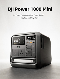 Station d'alimentation portable DJI Power 1000 Mini EU 1008Wh avec batterie LiFeO4, générateur solaire, station de charge, batterie de stockage d'énergie domestique - Product Image 1
