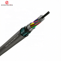 Câble à fibre optique GYTA53 résistant aux rats et étanche, pour extérieur, enterré, 24/48/96 cœurs, gaine PE, monomode G652D, double