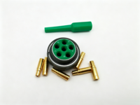 Connecteur circulaire série D38999, D38999/26WH06SN, 6 contacts, raccord fileté Tri-start, assemblage de câbles personnalisé disponible