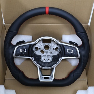 Volant R-Line pour VW Polo <span class=keywords><strong>GTI</strong></span> GTE <span class=keywords><strong>Golf</strong></span> 6 MK5 MK7 Passat Tiguan Scirocco - Product Image 4