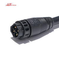 Conector Eléctrico Automotriz Lilutong de 4 Pines M19, Circular, a Prueba de Agua, Macho y Hembra, para Circuitos de Iluminación