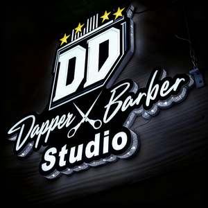 Custom Waterproof Led Illuminated Advertising Sign Outdoor <strong>Light</strong> 3D Channel Letters <strong>Barber</strong> Shop Decoration Logo Studio - Product Image 1