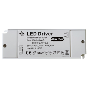 1.66A 24Vdc IP20 CE หม้อแปลงไฟฟ้า LED 40W ขนาดบางเฉียบสำหรับไฟ LED - Product Image 3