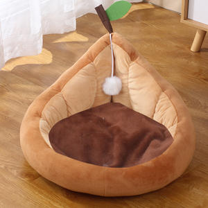 Hundebett Katzennest Ganzjahres-Haustierbett & -Matte Flanell-Material Abnehmbar Waschbar Birnenförmig - Product Image 6