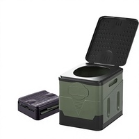 Toilette de camping pliable portable d'extérieur en PP Duffy S-02 pour les voyages, les urgences, l'utilisation en voiture, les voyages routiers, toutes saisons