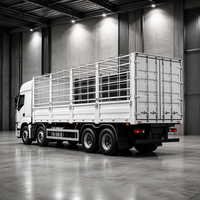 Semi-remorque à ridelles 3 essieux 30-90 tonnes avec ridelles latérales amovibles pour le transport général de marchandises, céréales et bétail