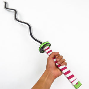 Demon Slayer <span class=keywords><strong>Iguro</strong></span> <span class=keywords><strong>Obanai</strong></span> Nikankoku No Yaiba Katana Anime arma espada de madera Prop COSPlay de madera juguete para niños 40in/102cm - Product Image 2