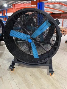 Ventilateur à tambour portable haute vitesse de 1,5 m, ventilateur sur pied silencieux, grand ventilateur industriel HVLS, ventilateur de refroidissement au sol oscillant pour salle de sport - Product Image 3