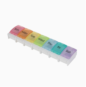 กล่องยาพกพาแบบพับได้ 7 วัน ทนทาน กันฝุ่น สีรุ้ง สำหรับเดินทาง จัดเก็บยาสำหรับกิจกรรมกลางแจ้ง  แบบกำหนดเองได้ - Product Image 2