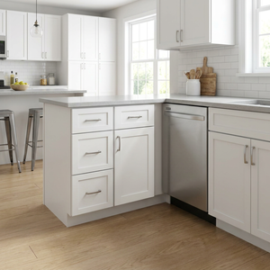 Mini armoire de rangement de cuisine moderne avec porte en bois de chêne et MDF, résistante à l'<span class=keywords><strong>eau</strong></span>, installation facile - Product Image 2