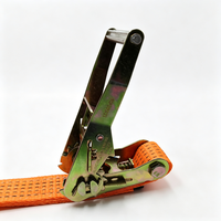 5Ton Ratchet Strap With Customized Hook Printed Polyester Cargo Lashing Strap for Truck Trailer Cargo Securing