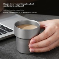 Gobelet à café et à crème glacée jetable en PET à double paroi pour usage domestique