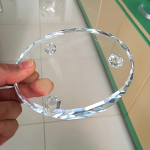 Vòng Ren Kim cương mặt thủ công hiển thị Khay cho linh vật phụ kiện với Tinh thể thủy tinh Cơ Sở-trang trí Prop - Product Image 4